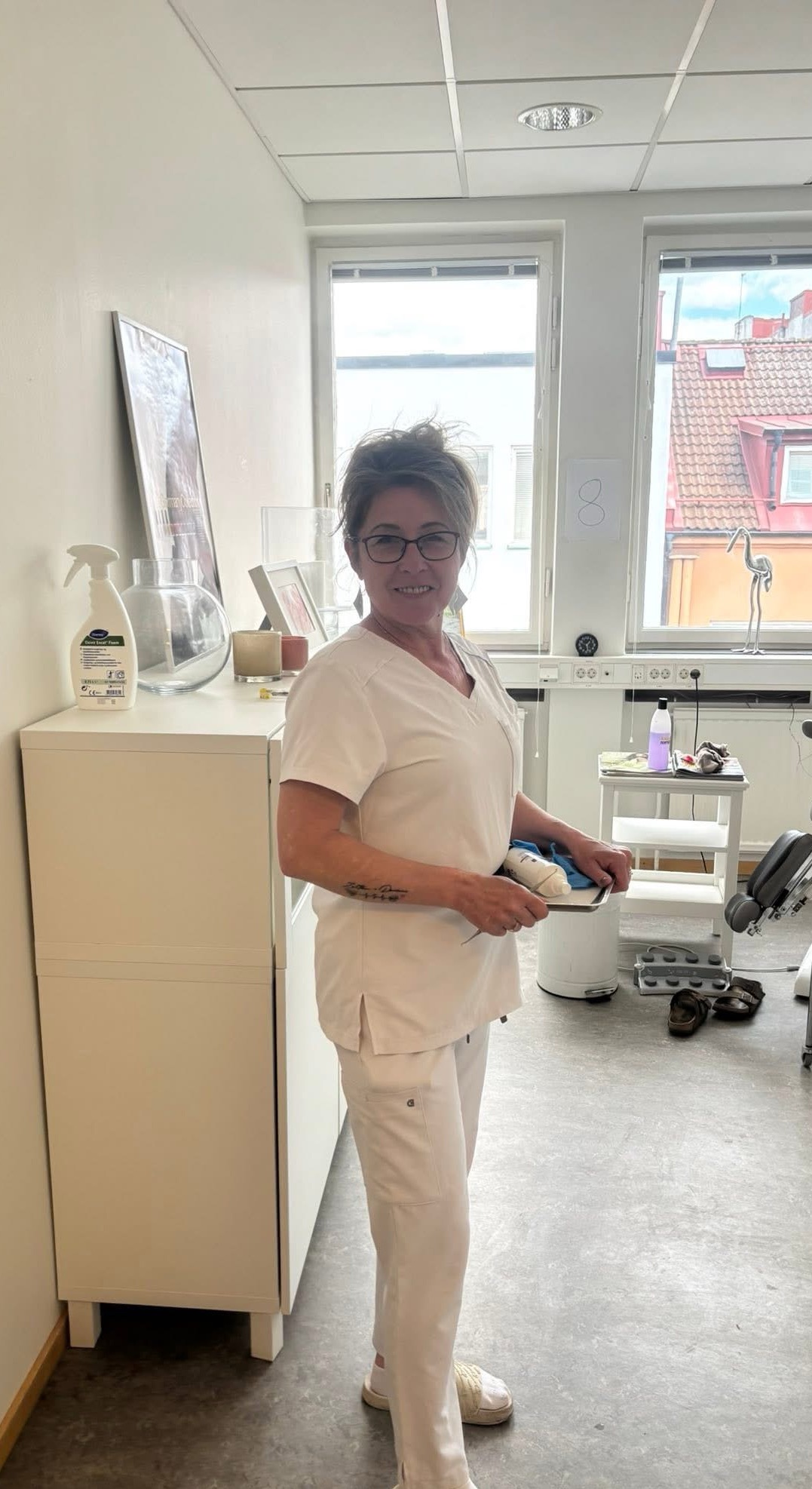 Erzsebet Bukta, medicinsk fotterapeut på Harmoni Fotvård i Karlshamn
